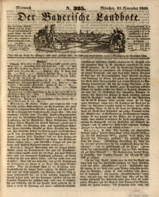Der Bayerische Landbote Mittwoch 21. November 1838