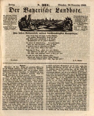 Der Bayerische Landbote Freitag 30. November 1838