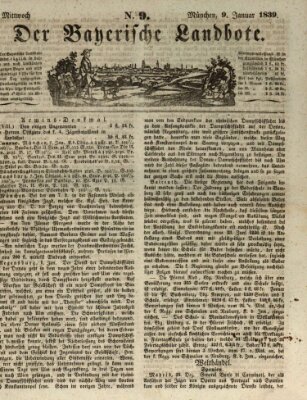 Der Bayerische Landbote Mittwoch 9. Januar 1839