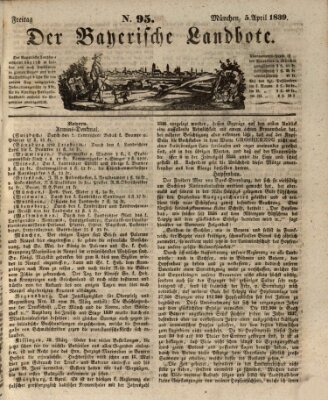 Der Bayerische Landbote Freitag 5. April 1839