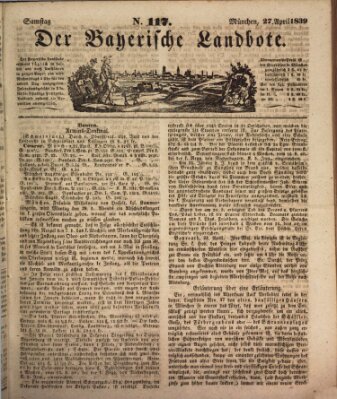 Der Bayerische Landbote Samstag 27. April 1839