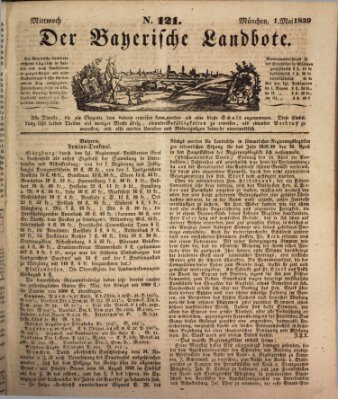 Der Bayerische Landbote Mittwoch 1. Mai 1839