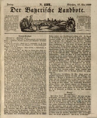 Der Bayerische Landbote Freitag 17. Mai 1839
