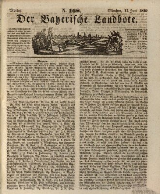 Der Bayerische Landbote Montag 17. Juni 1839