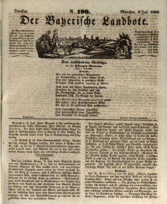 Der Bayerische Landbote Dienstag 9. Juli 1839