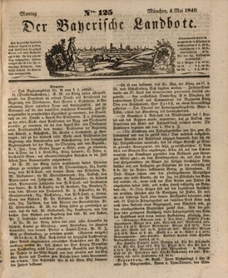 Der Bayerische Landbote Montag 4. Mai 1840