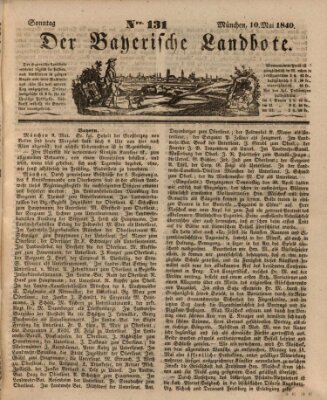 Der Bayerische Landbote Sonntag 10. Mai 1840