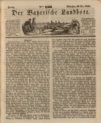 Der Bayerische Landbote Freitag 29. Mai 1840