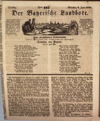 Der Bayerische Landbote Dienstag 9. Juni 1840