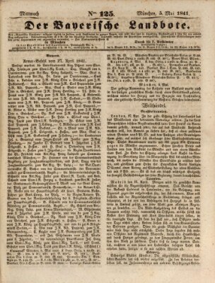 Der Bayerische Landbote Mittwoch 5. Mai 1841