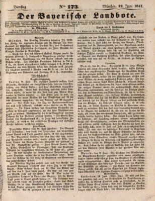 Der Bayerische Landbote Dienstag 22. Juni 1841
