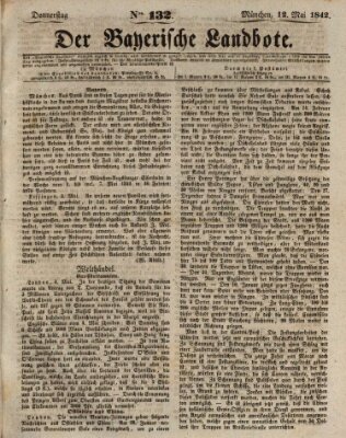 Der Bayerische Landbote Donnerstag 12. Mai 1842