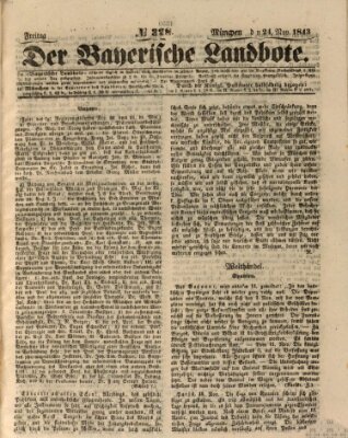 Der Bayerische Landbote Freitag 24. November 1843