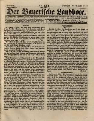 Der Bayerische Landbote Sonntag 2. Juni 1844