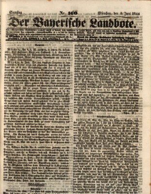 Der Bayerische Landbote Samstag 8. Juni 1844