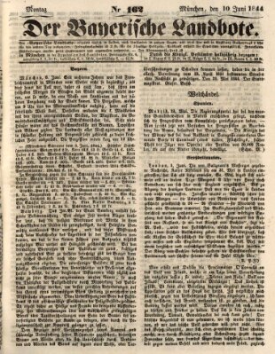 Der Bayerische Landbote Montag 10. Juni 1844
