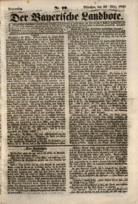 Der Bayerische Landbote Donnerstag 20. März 1845
