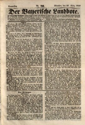 Der Bayerische Landbote Donnerstag 27. März 1845