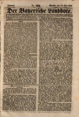 Der Bayerische Landbote Mittwoch 14. Mai 1845