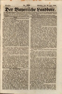 Der Bayerische Landbote Samstag 28. Juni 1845