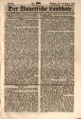 Der Bayerische Landbote Dienstag 12. August 1845