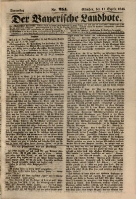 Der Bayerische Landbote Donnerstag 11. September 1845