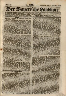 Der Bayerische Landbote Mittwoch 5. November 1845
