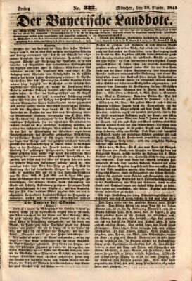 Der Bayerische Landbote Freitag 28. November 1845