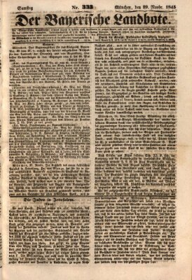 Der Bayerische Landbote Samstag 29. November 1845