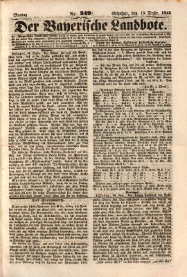 Der Bayerische Landbote Montag 15. Dezember 1845