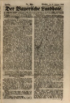Der Bayerische Landbote Dienstag 3. Februar 1846