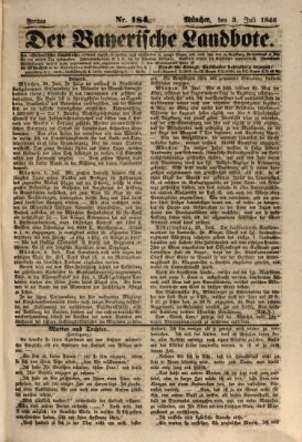 Der Bayerische Landbote Freitag 3. Juli 1846