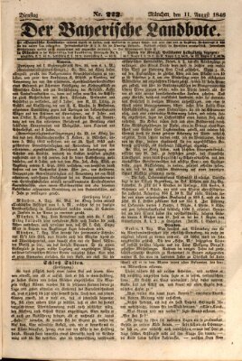 Der Bayerische Landbote Dienstag 11. August 1846