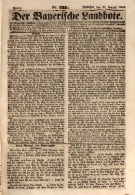 Der Bayerische Landbote Freitag 21. August 1846