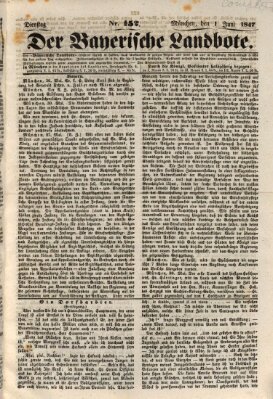Der Bayerische Landbote Dienstag 1. Juni 1847