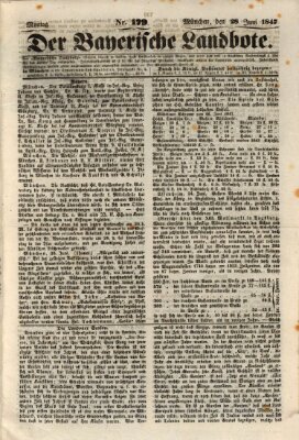 Der Bayerische Landbote Montag 28. Juni 1847
