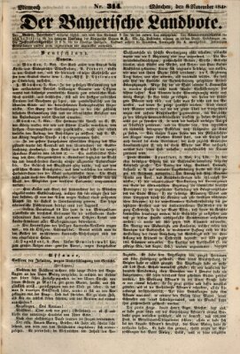 Der Bayerische Landbote Mittwoch 8. November 1848