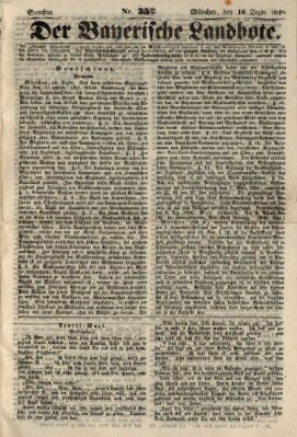 Der Bayerische Landbote Samstag 16. Dezember 1848