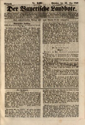 Der Bayerische Landbote Mittwoch 23. Mai 1849