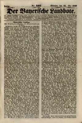 Der Bayerische Landbote Freitag 25. Mai 1849