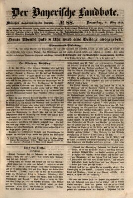Der Bayerische Landbote Donnerstag 21. März 1850