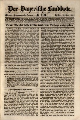 Der Bayerische Landbote Freitag 12. April 1850