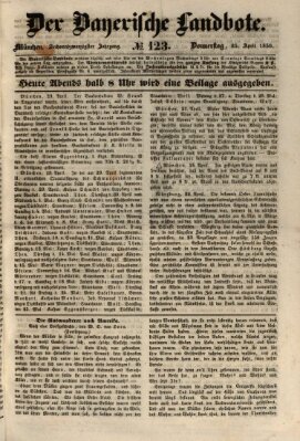 Der Bayerische Landbote Donnerstag 25. April 1850