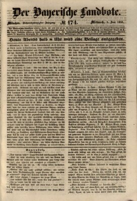 Der Bayerische Landbote Mittwoch 5. Juni 1850
