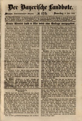 Der Bayerische Landbote Donnerstag 6. Juni 1850