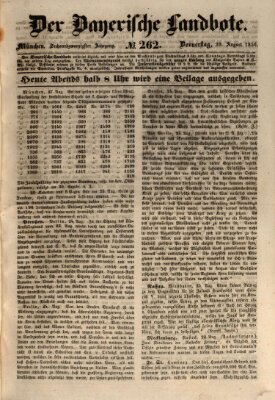 Der Bayerische Landbote Donnerstag 29. August 1850