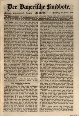 Der Bayerische Landbote Sonntag 15. September 1850