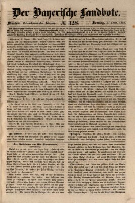 Der Bayerische Landbote Sonntag 3. November 1850