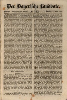 Der Bayerische Landbote Sonntag 17. November 1850