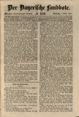 Der Bayerische Landbote Sonntag 1. Dezember 1850